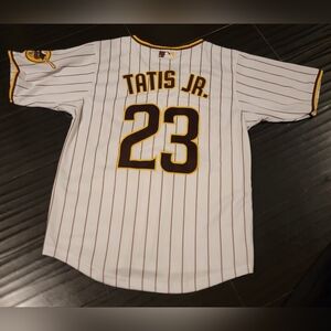 White Pinstripe Baseball Jersey